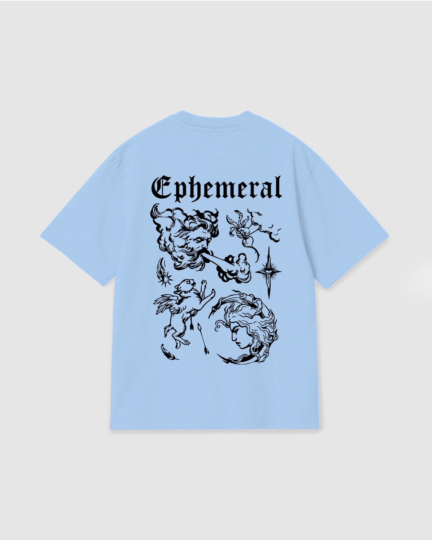 Oversized T Shirt Ephemeral Sky Blue - imagen 1