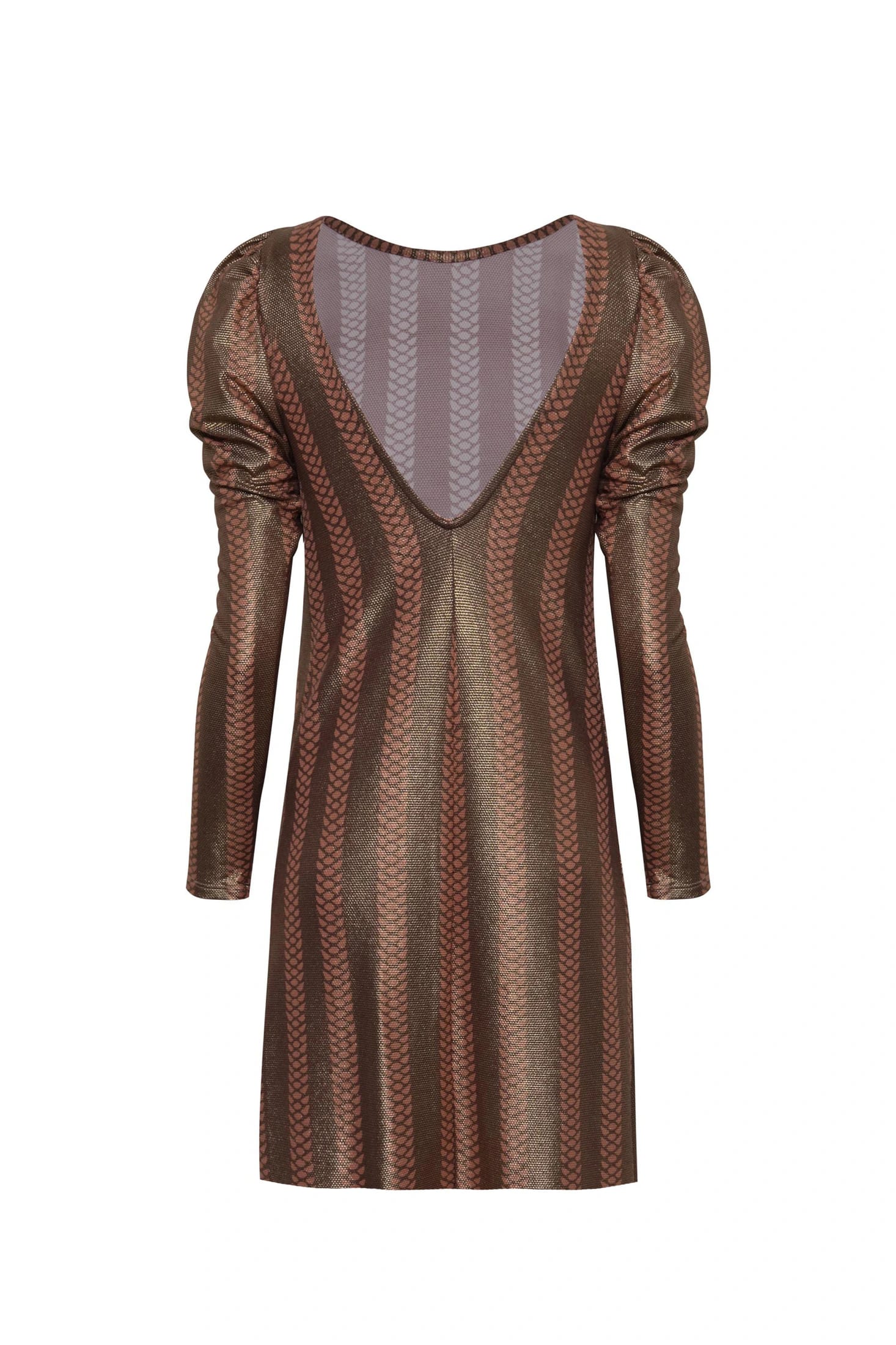 Saberia Jersey Mini Dress / Gold - imagen 2