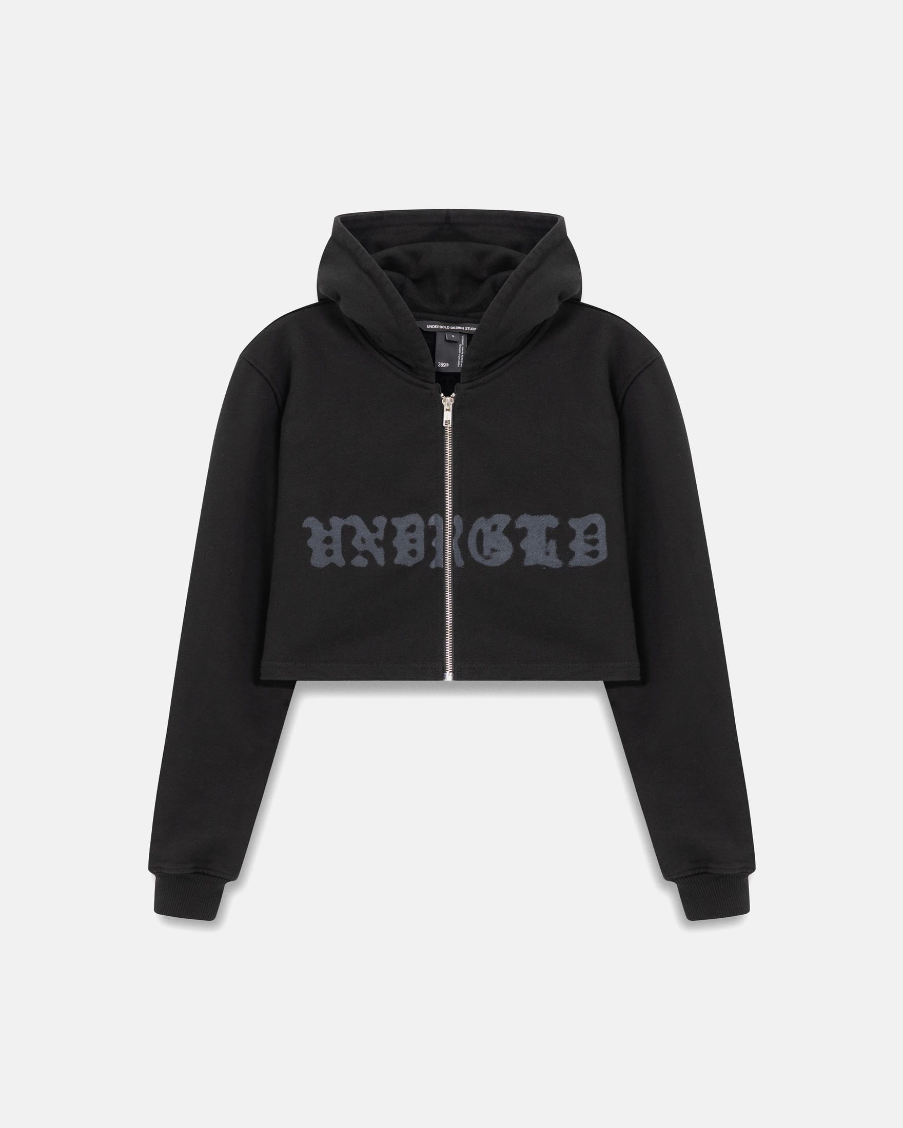 W 94' UNDRGLD Zip Up Slim Fit Hoodie Black - imagen 1