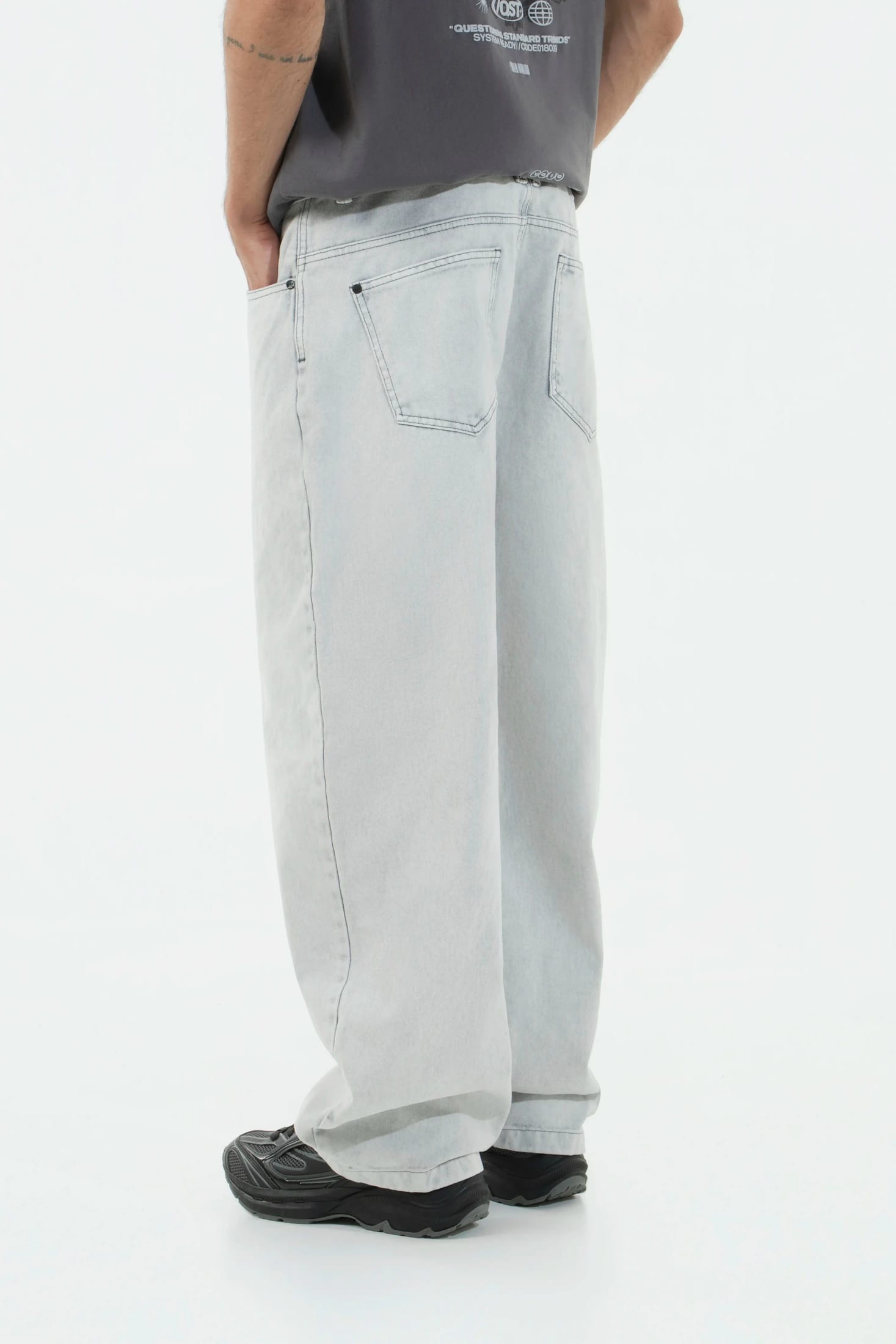 JEAN 5 BOLSILLOS COLOR GRIS CLR - imagen 3