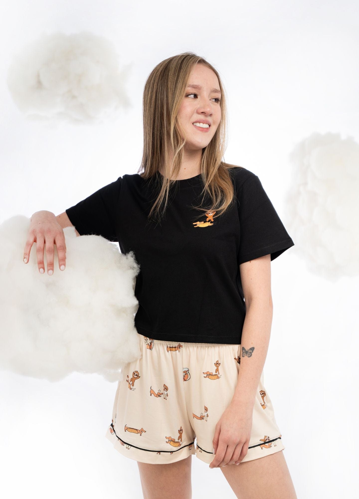 Conjunto Short Calle y Jero - Crema - imagen 1