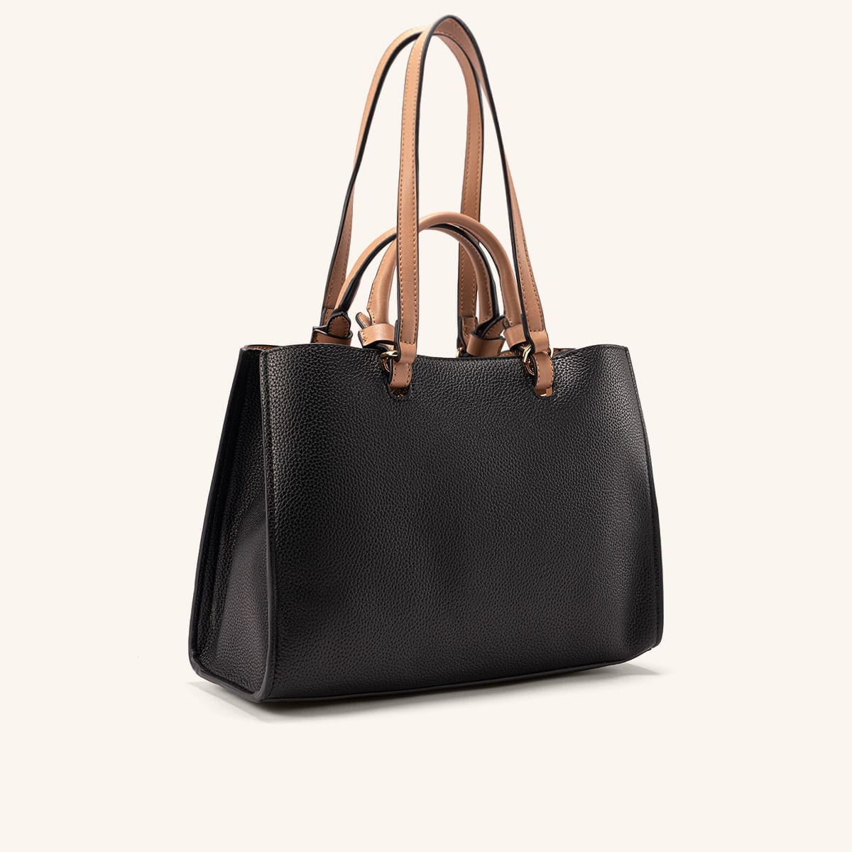 Bolso De Mano Tala Negro Terracota - imagen 3