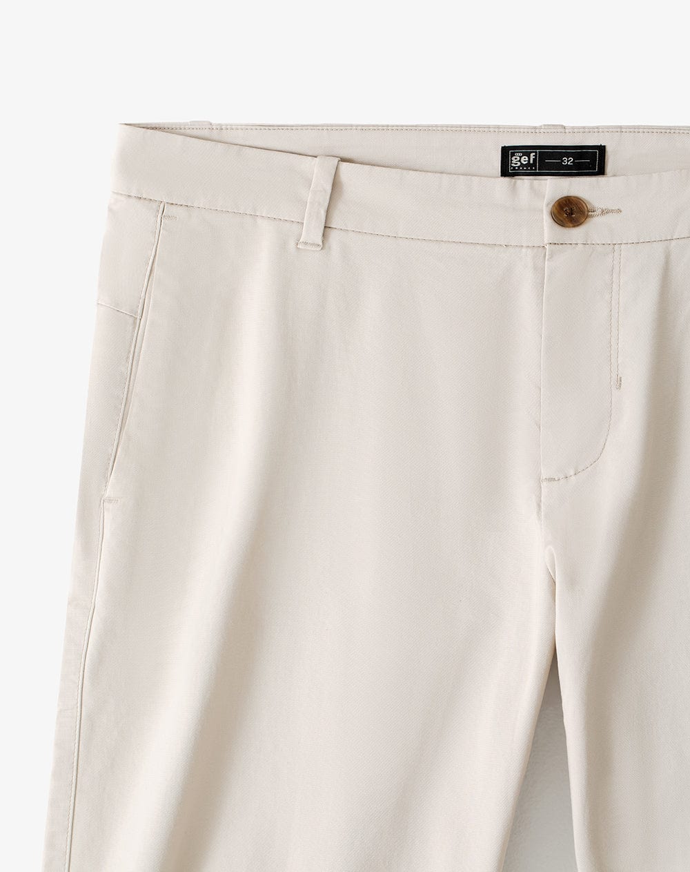 Pantalón regular tiro medio arena hombre - imagen 7