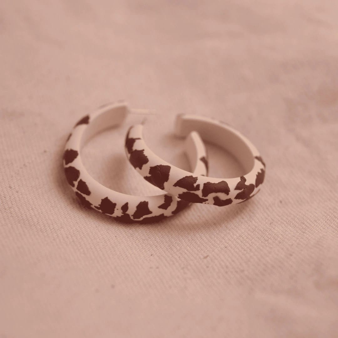 Hoops Olga Cow Print - imagen 2