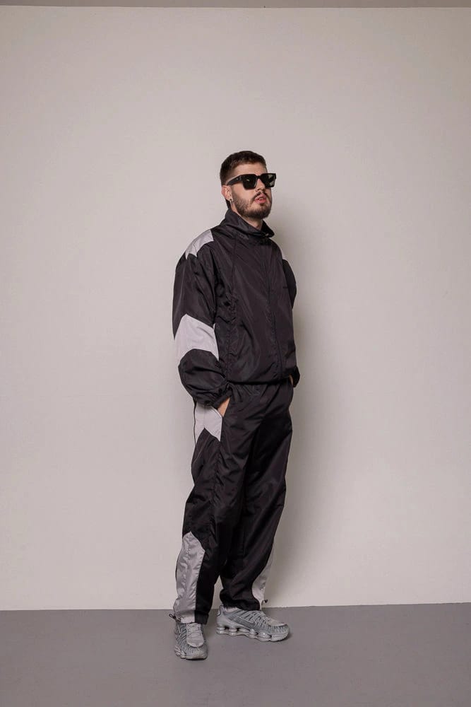 SET CHAQUETA Y SUDADERA ANTIFLUIDO-NEGRO - imagen 2