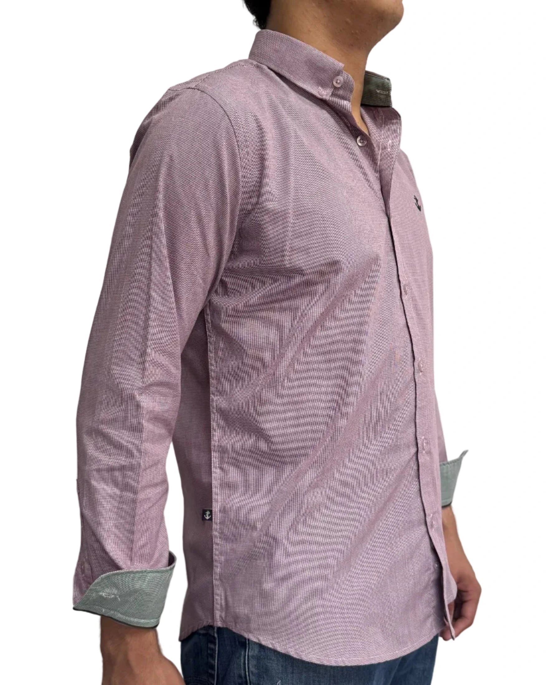 Camisa Punteado Vino - imagen 4
