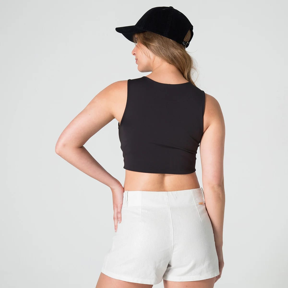 Blusa Crop Top Slim Manga Sisa Nova - imagen 4