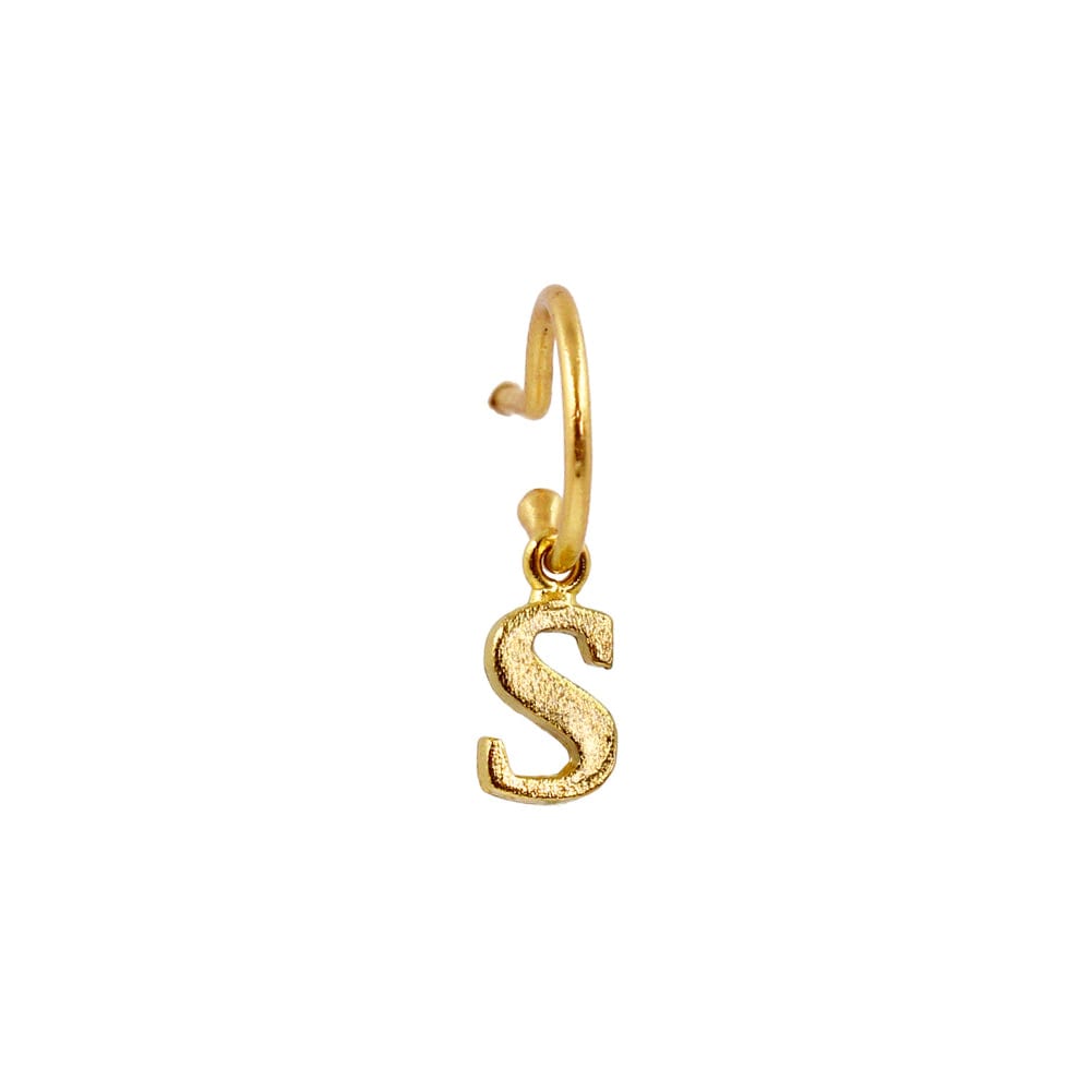 PreOrder Baby Hoops 9mm Letra Gold - imagen 16