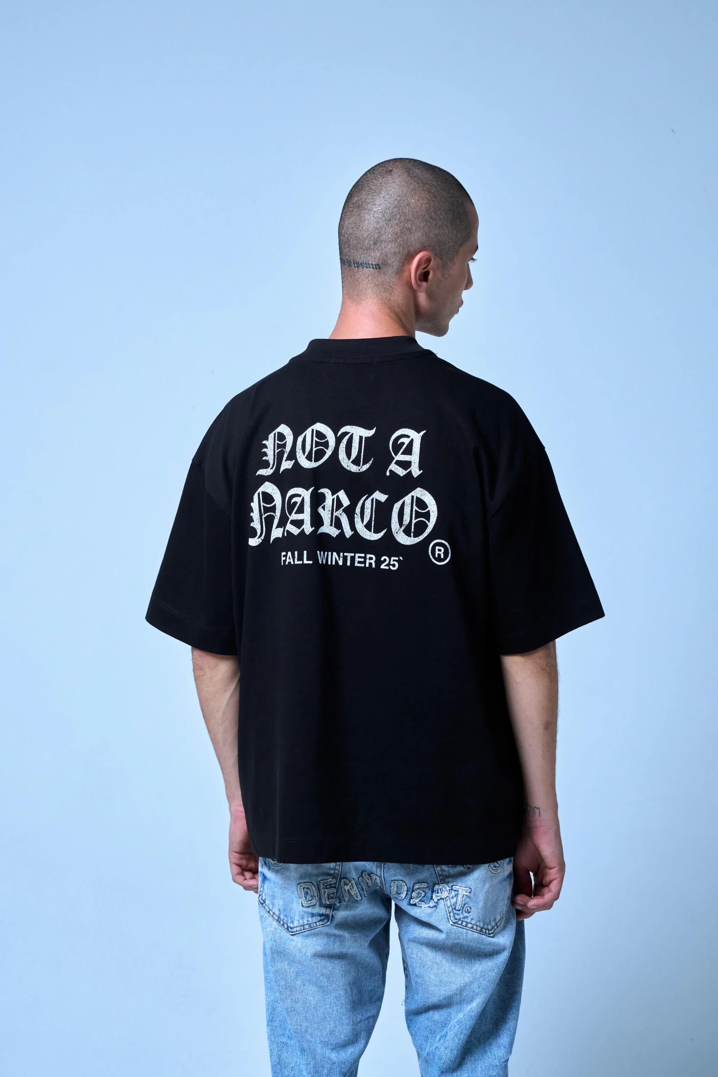 NOT A NARCO FW25 WHITE T-SHIRT - imagen 15