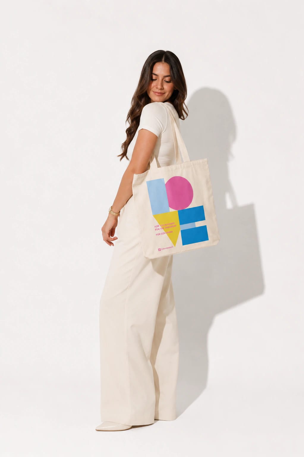 CTW Tote Bag With Love Colombia crudo - imagen 3