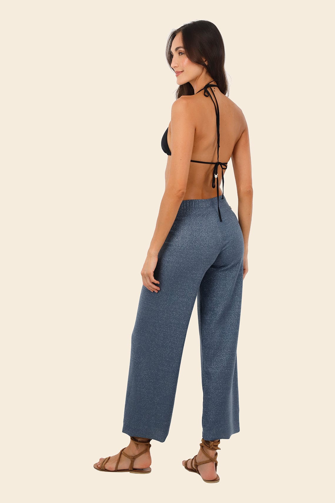 Textured Deep Blue Cove Pants - imagen 2