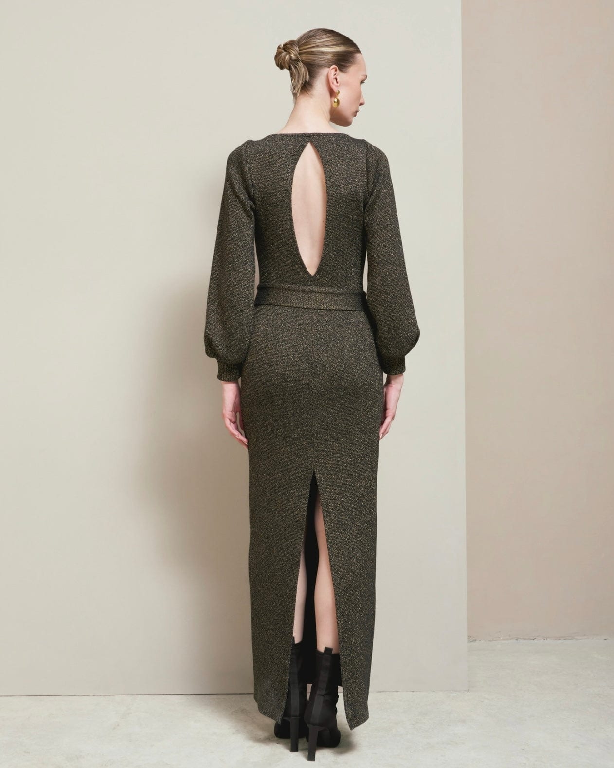 Vestido Ariadna Negro-Dorado - imagen 2