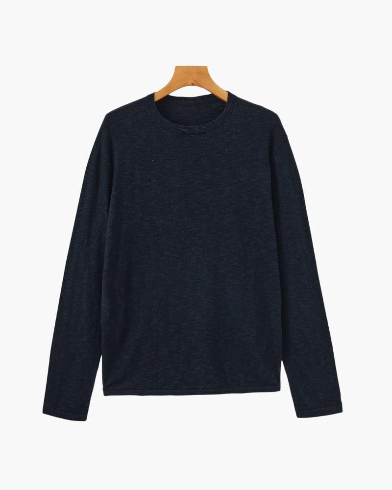 Linen Cotton Essential Crewneck - imagen 3