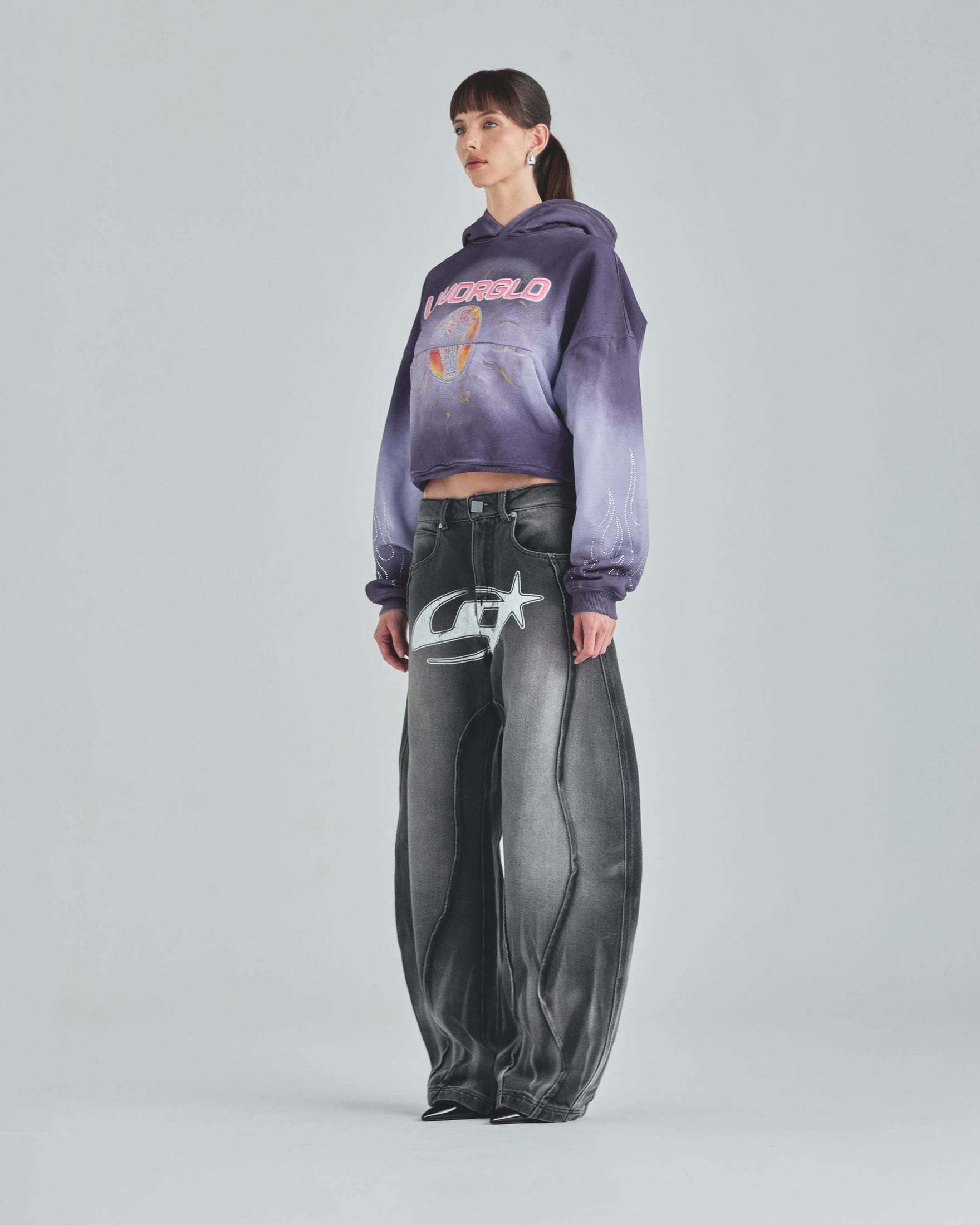 W Act 1 Radiant Boxy Fit Hoodie Faded Purple - imagen 5