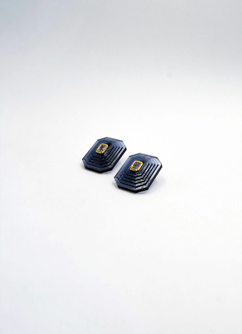 OTTAGONO M - SMOKY EARRINGS - imagen 1