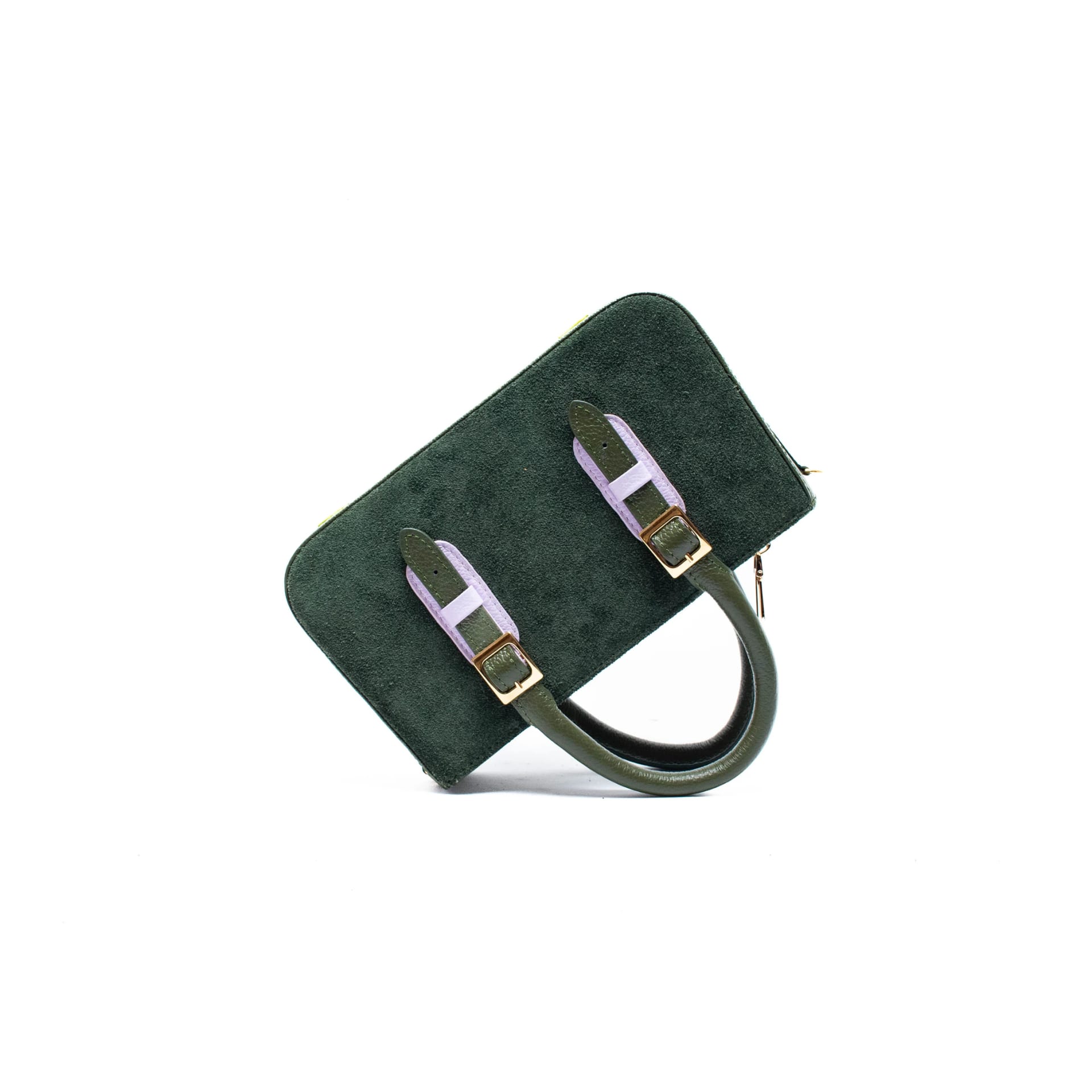 LOVELY BAG MICRO - Verde Botella x Malva - imagen 4