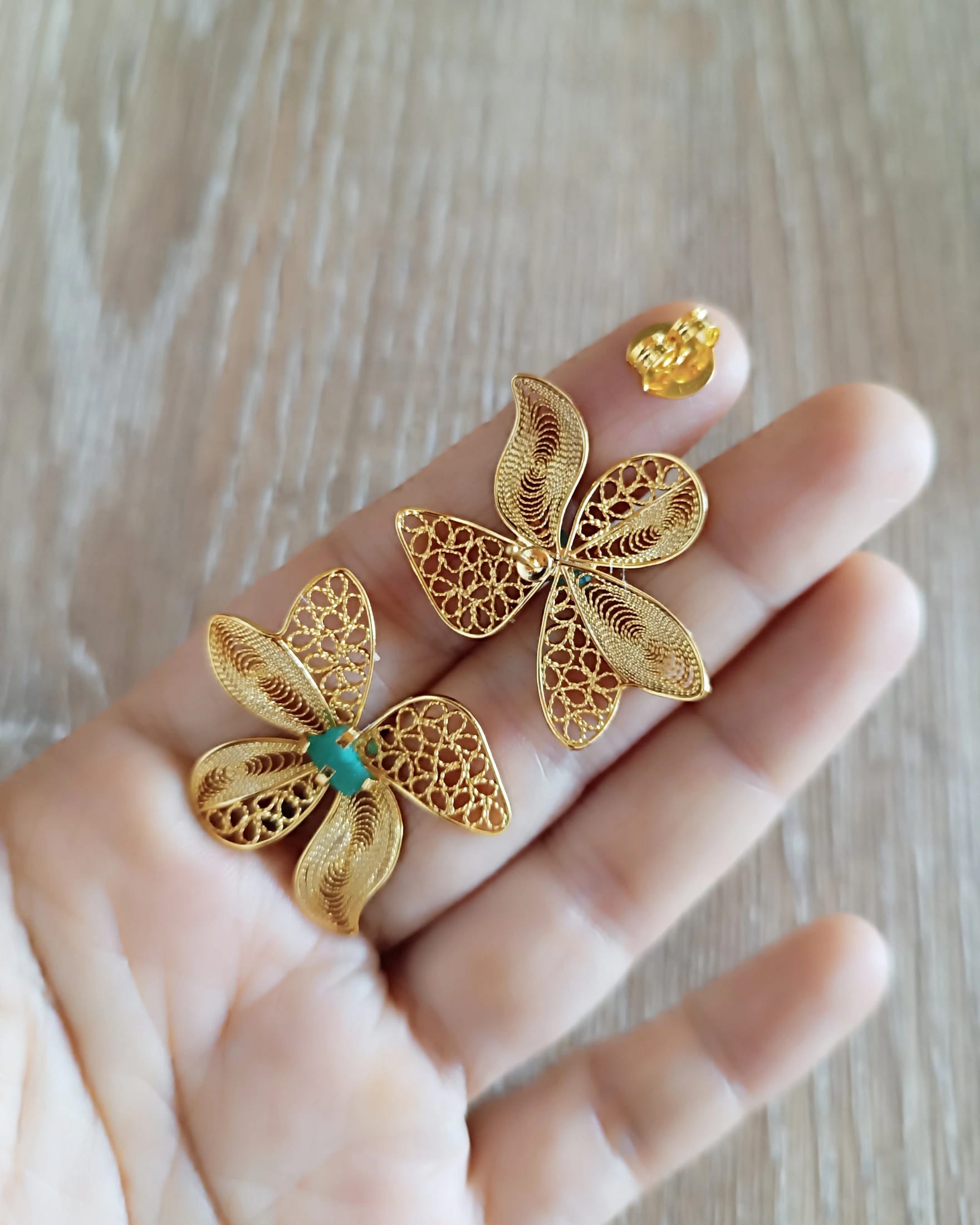 Aretes filigrana topo Dinastia - imagen 5