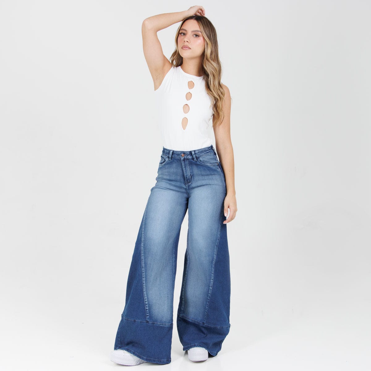 Jean wide leg Ax-3001 LIcrado - imagen 2