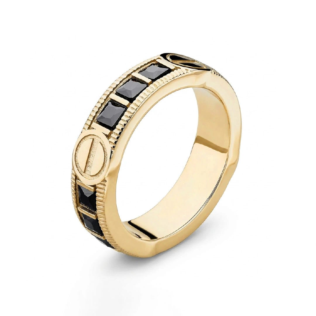 Anillo Olimpus Gemas Negras - imagen 1