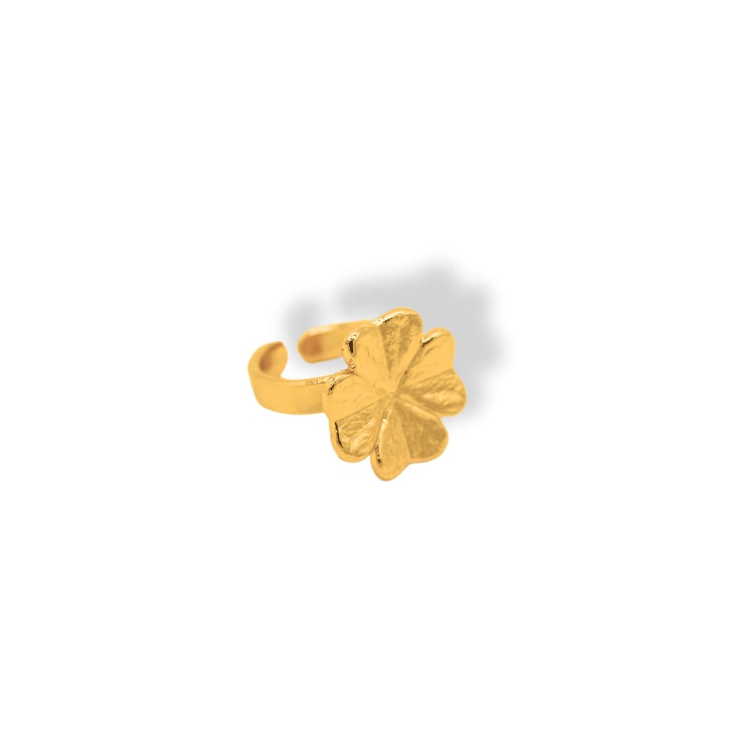 Anillo de trébol de 4 hojas pequeño - imagen 4