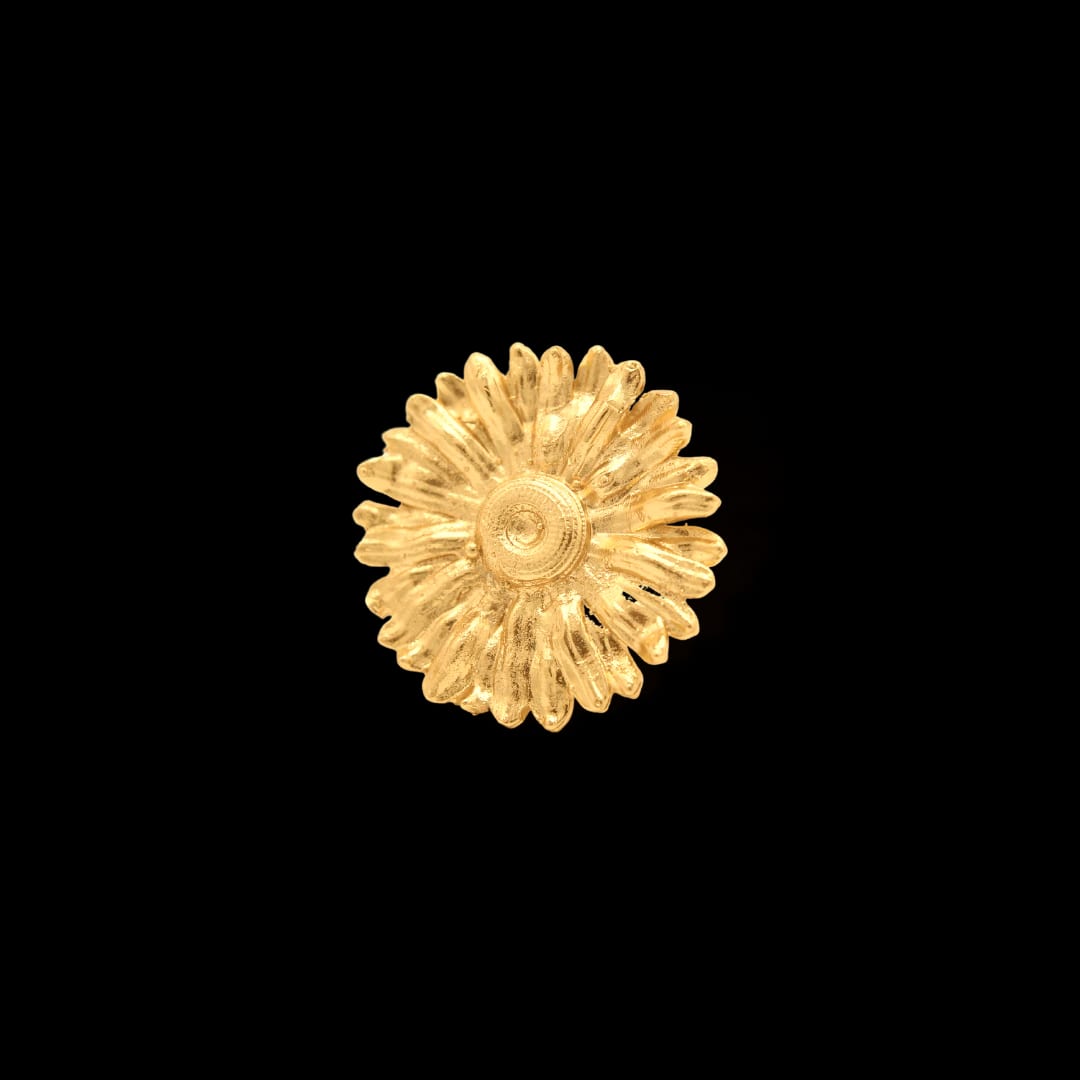 Anillo con flor de margarita grande - imagen 1
