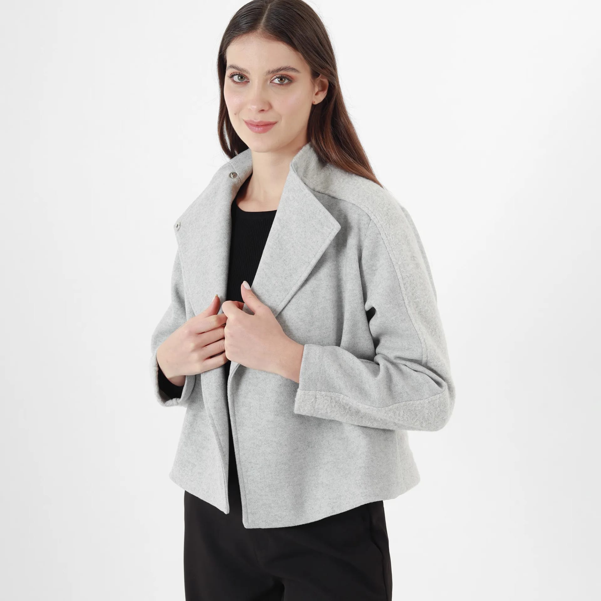 Chaqueta Cuello Alto Manga Larga - imagen 1