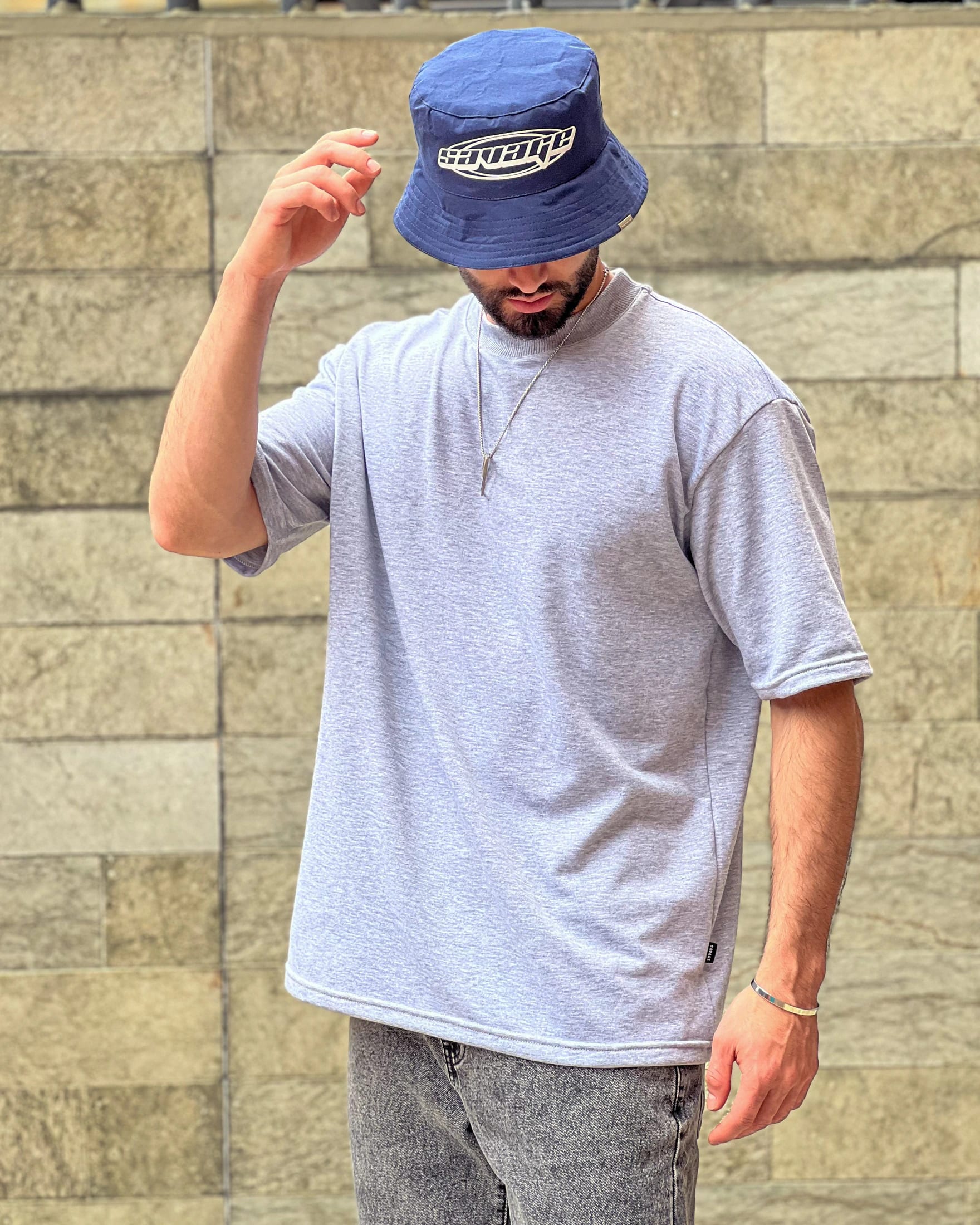Bucket hat azul navy /svg blanco 14261 - imagen 3