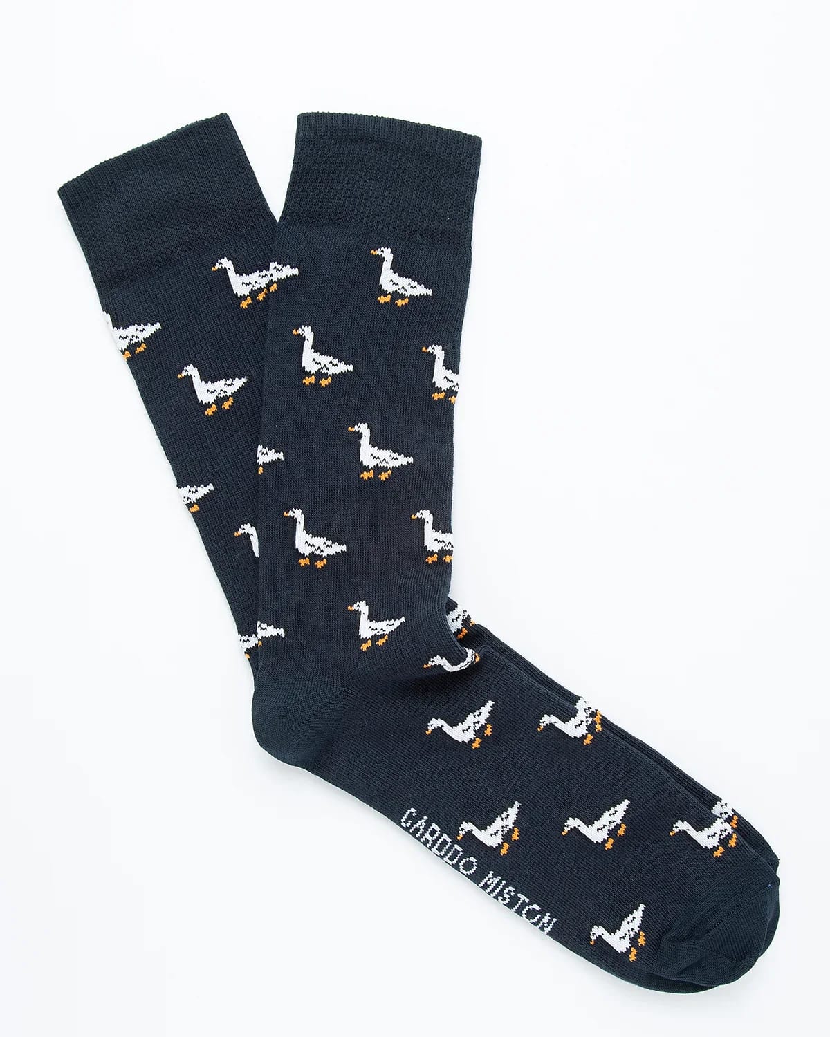 Medias Algodón Estampado Patos - Fondo Azul - imagen 3
