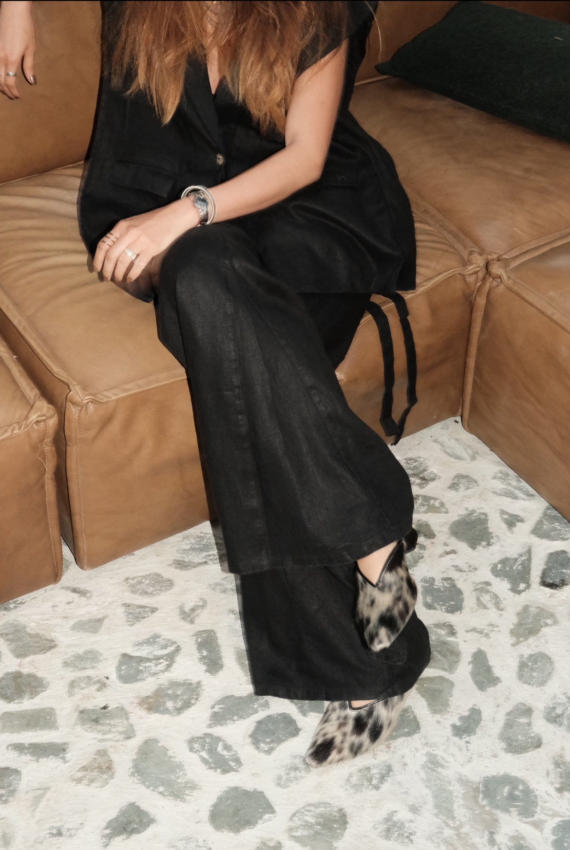 Pantalón Aire de lino | Negro - imagen 2