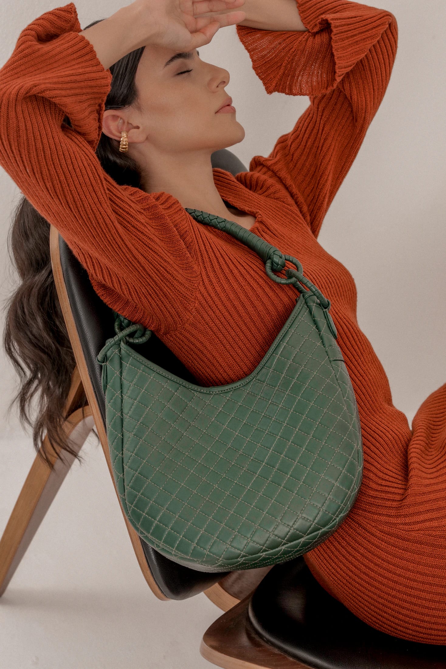 Saddle Shoulder Bag, Green - imagen 2