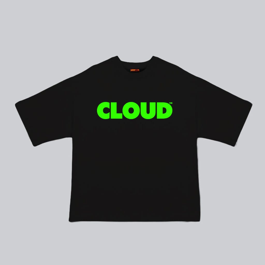 Camiseta BLOCK verde neón sobre negro - imagen 1
