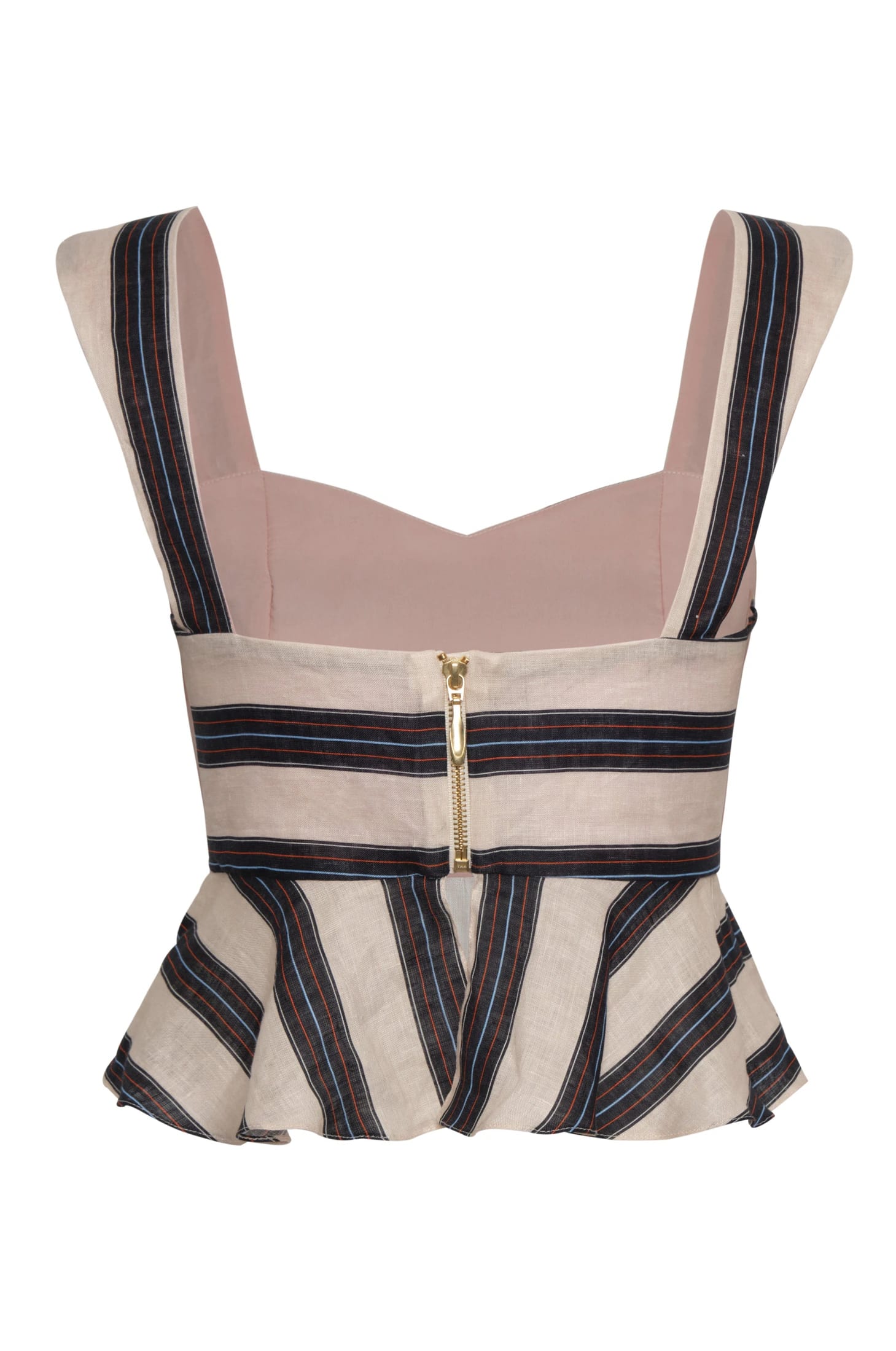 Lebron Linen Top / Navy Stripes - imagen 3