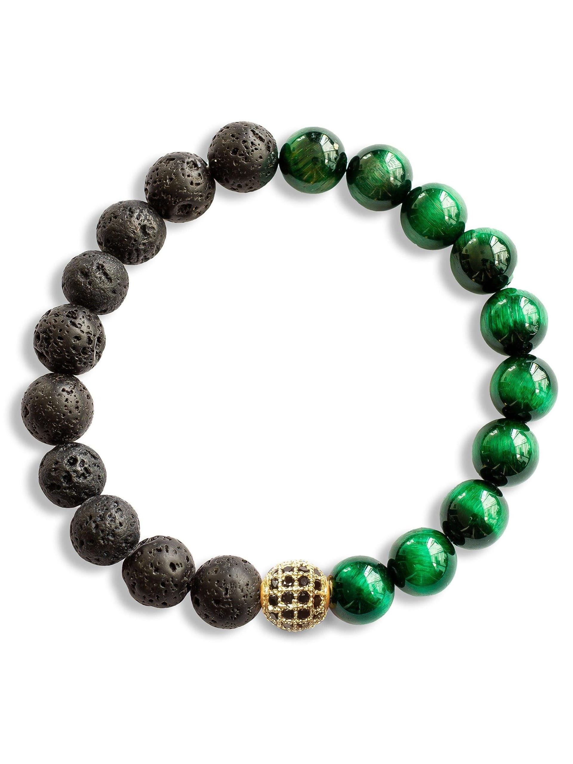 Brazalete Tigre Verde Volcán 8mm - imagen 1