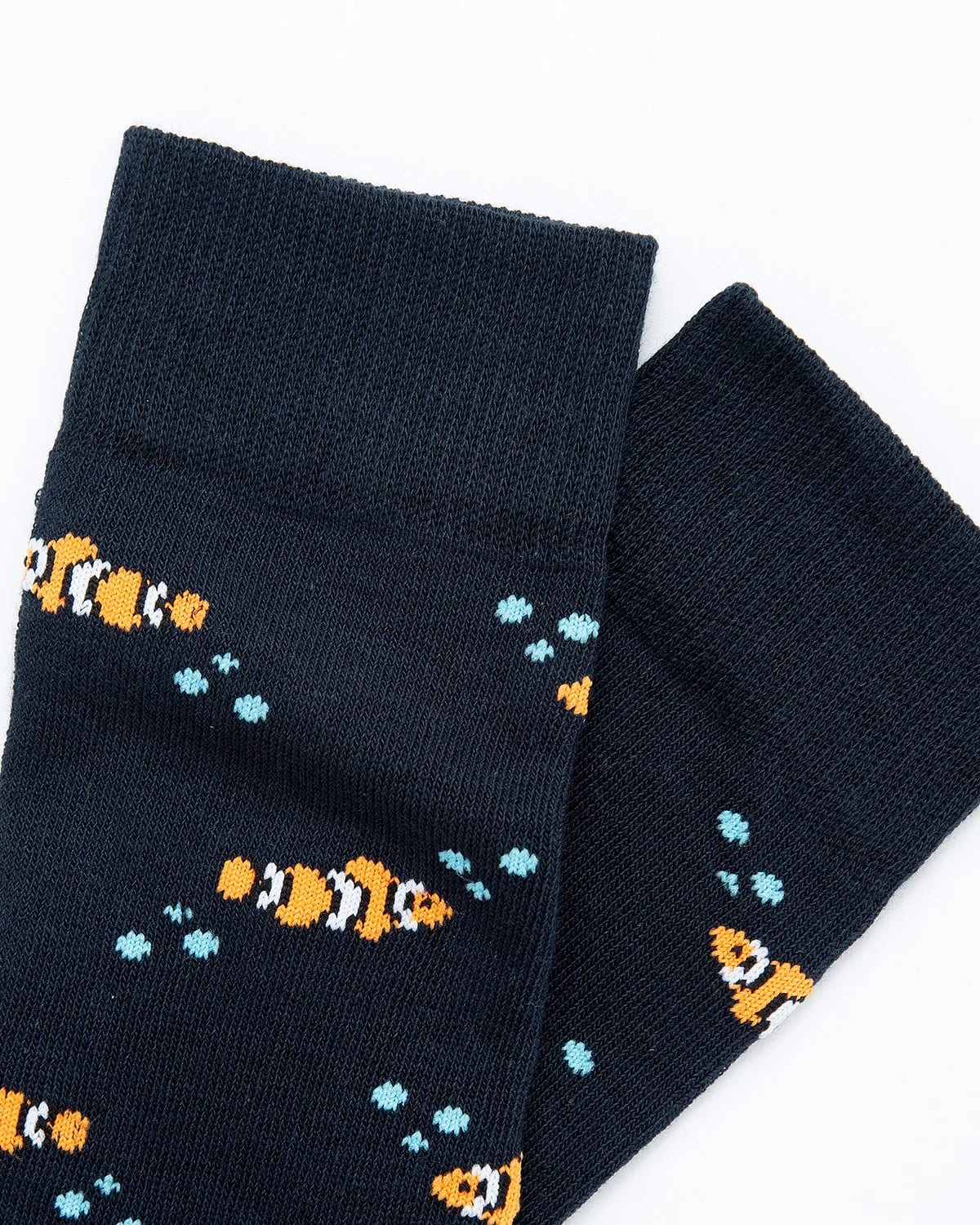 Medias Algodón Estampado Peces - Fondo Azul - imagen 2