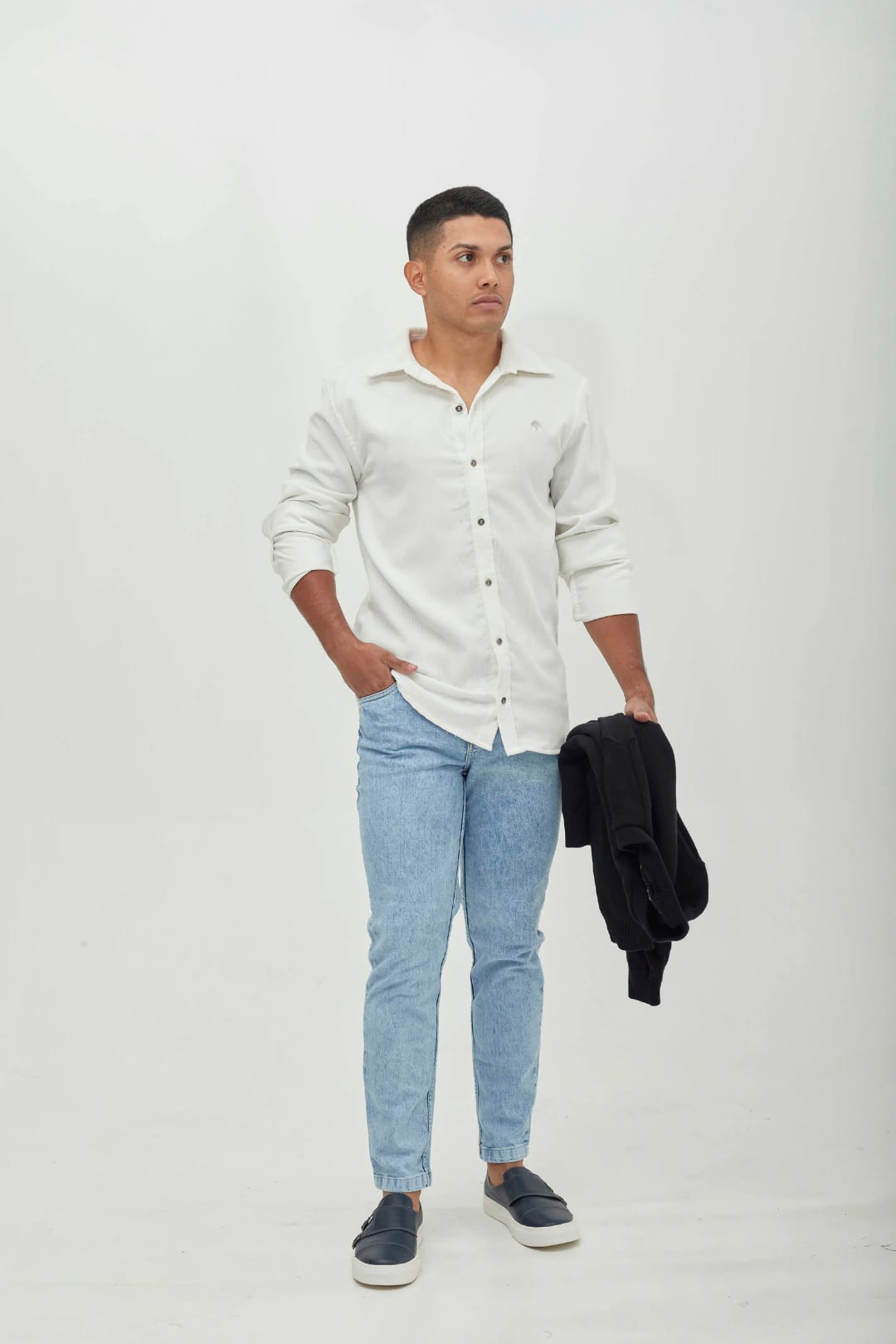 Camisa Clasica Pana Blanca - imagen 3