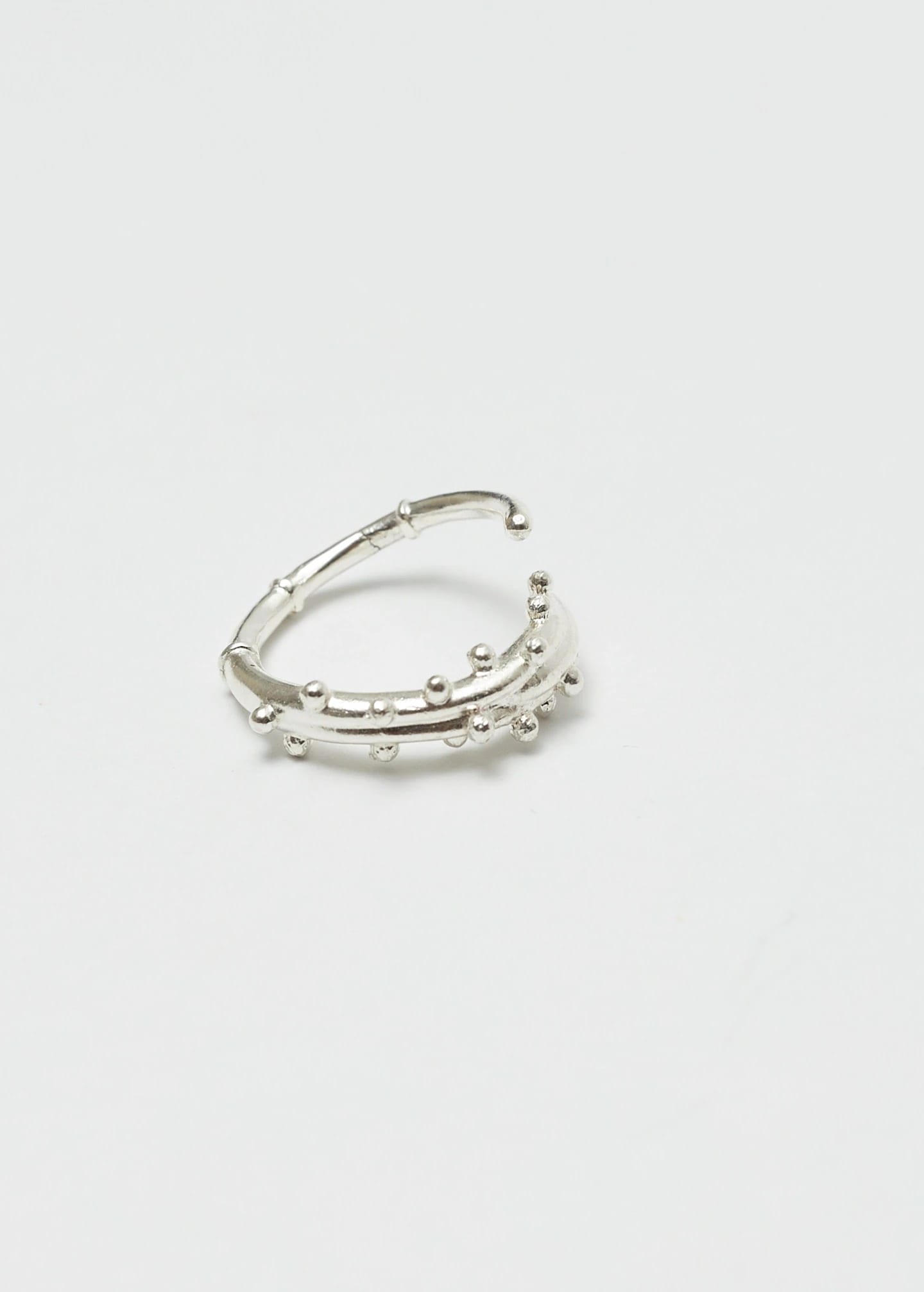Anillo Earcuff Estambre Plata - imagen 3