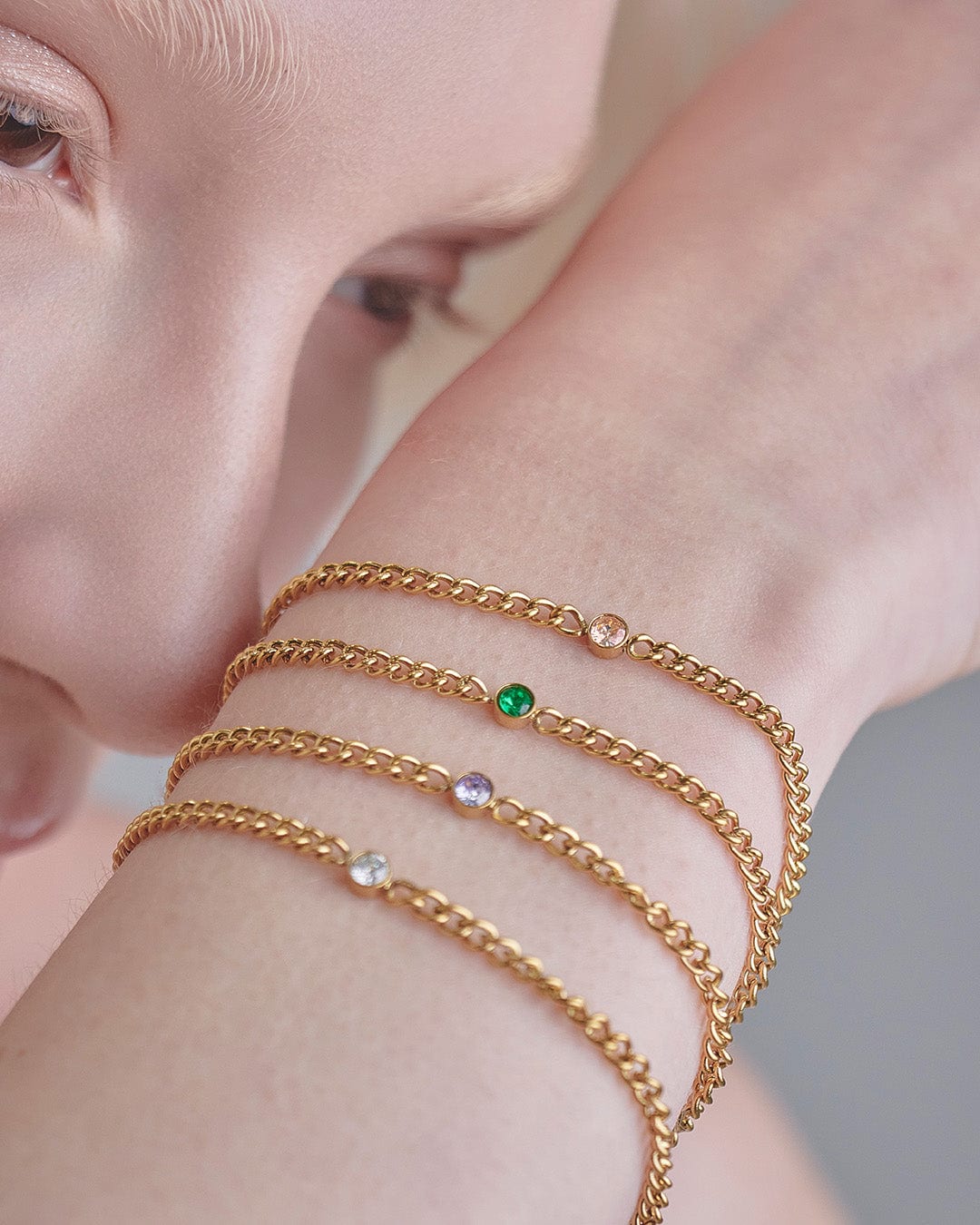 Pulsera Eslabon Cristal - imagen 1