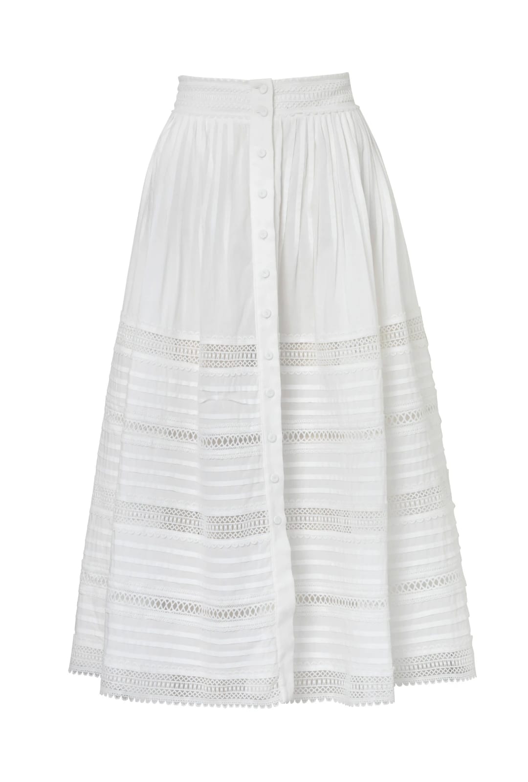 CAMILA  MIDI SKIRT WHITE - imagen 2