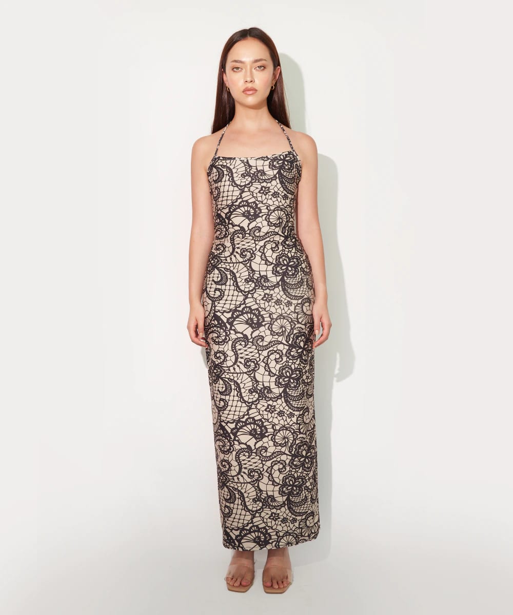 Maxi Dress in Faux Lace - imagen 1