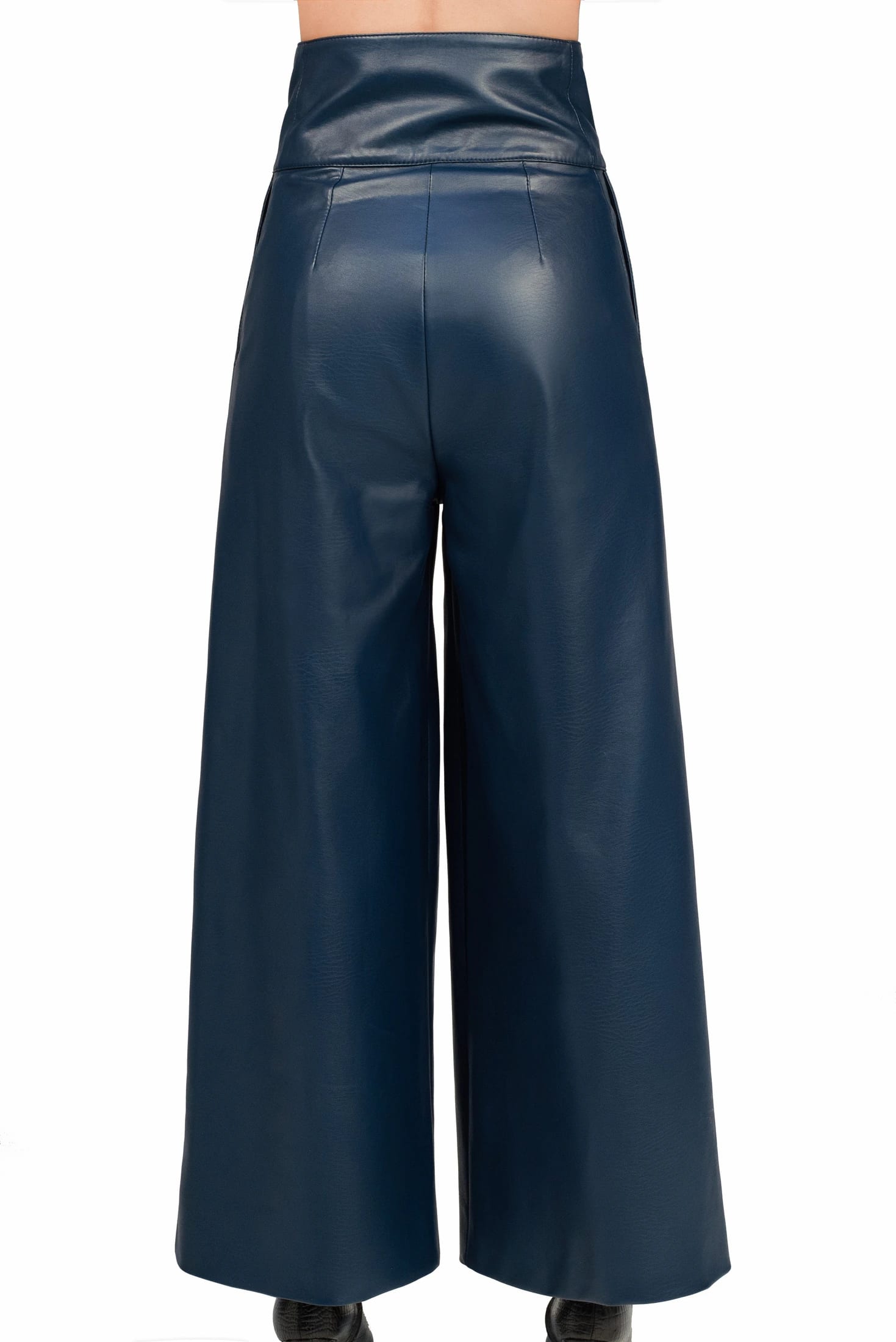 LEATHER HIGH WAIST CULOTTE - imagen 3