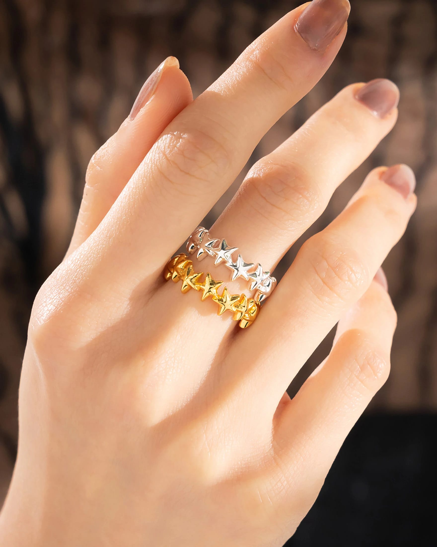 Set X2 Anillos Estrellas - imagen 1