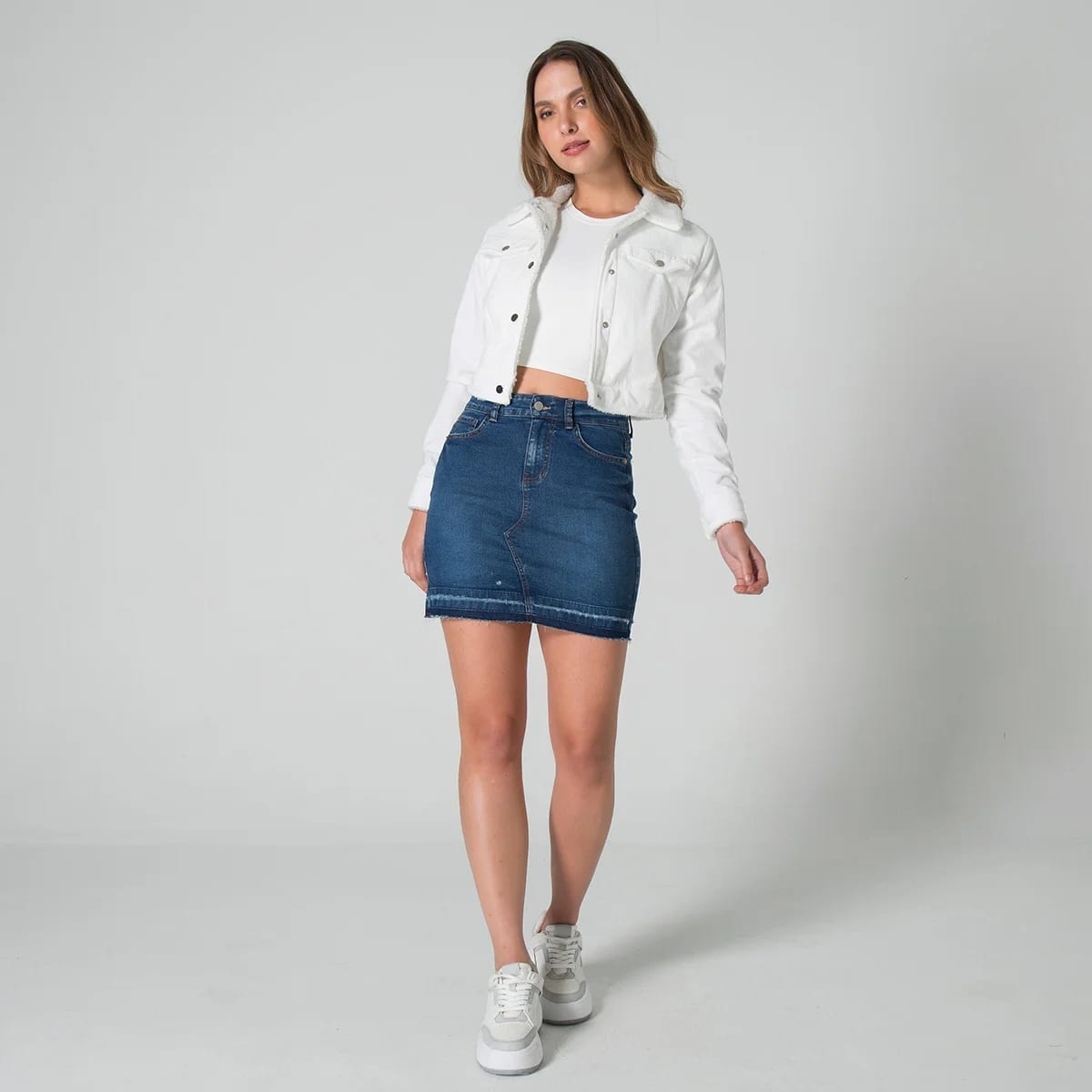 Falda Denim Corta Tego - imagen 1