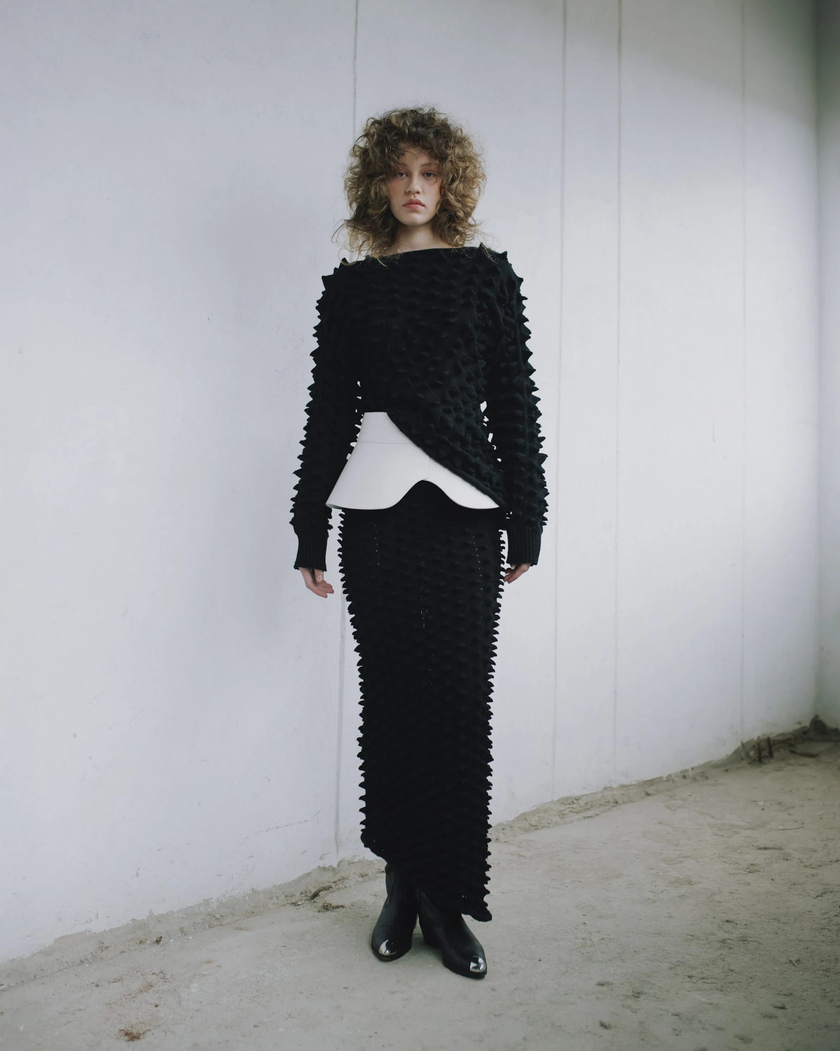KNITTED SPIKES DRESS-SWEATER - imagen 2