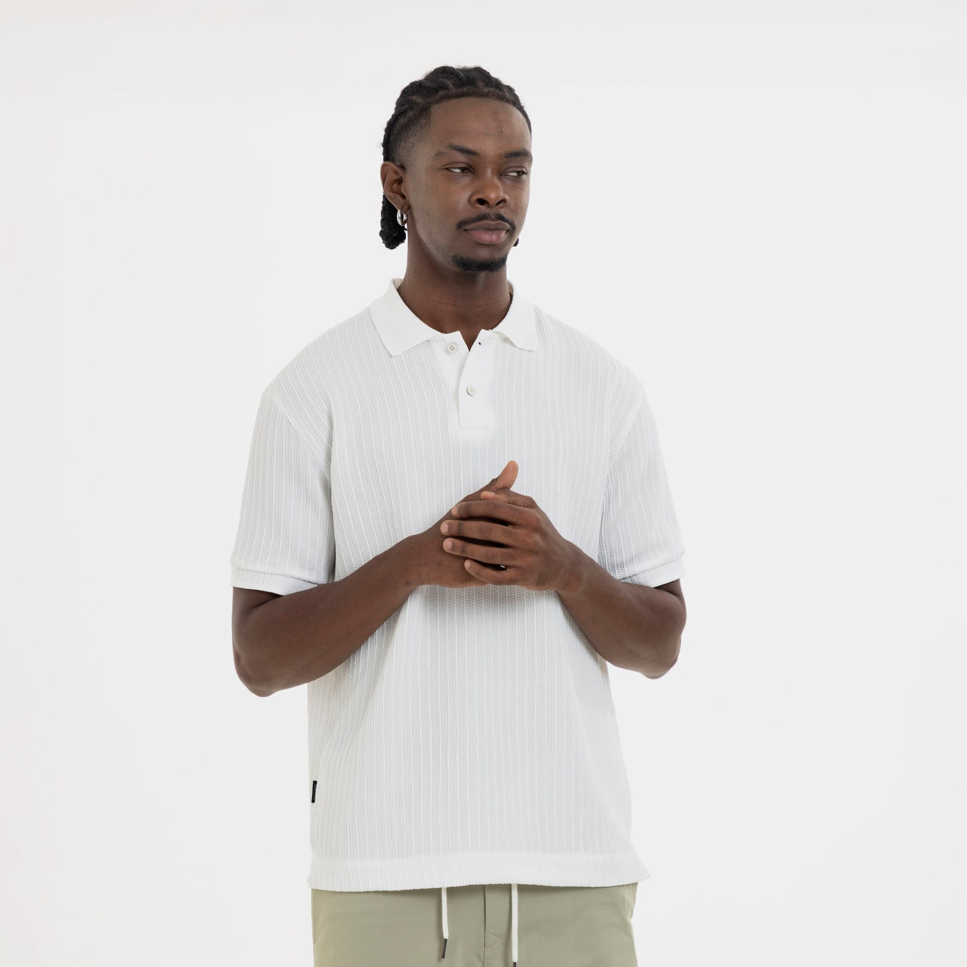 Refined Polo Knit Ivory - imagen 3