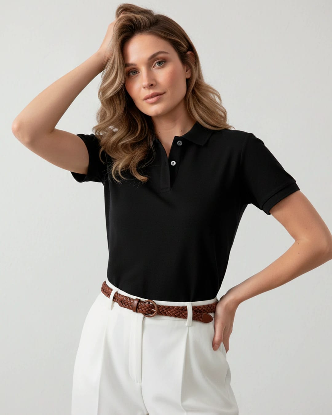 Pack de 2 Polos / Rosa Blush + Negro Noche - imagen 6