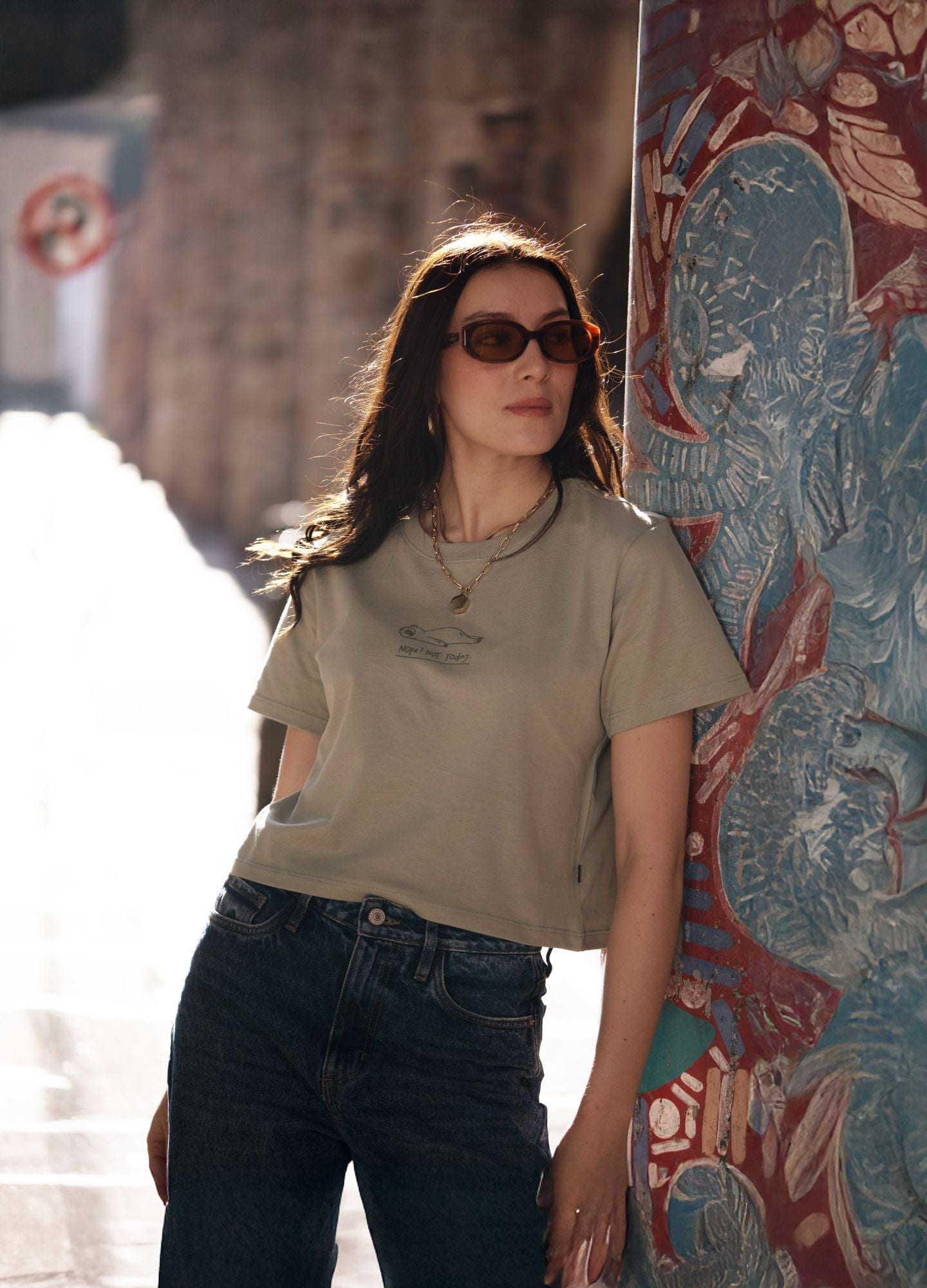 Nop Today Crop Top – Verde Oliva - imagen 4