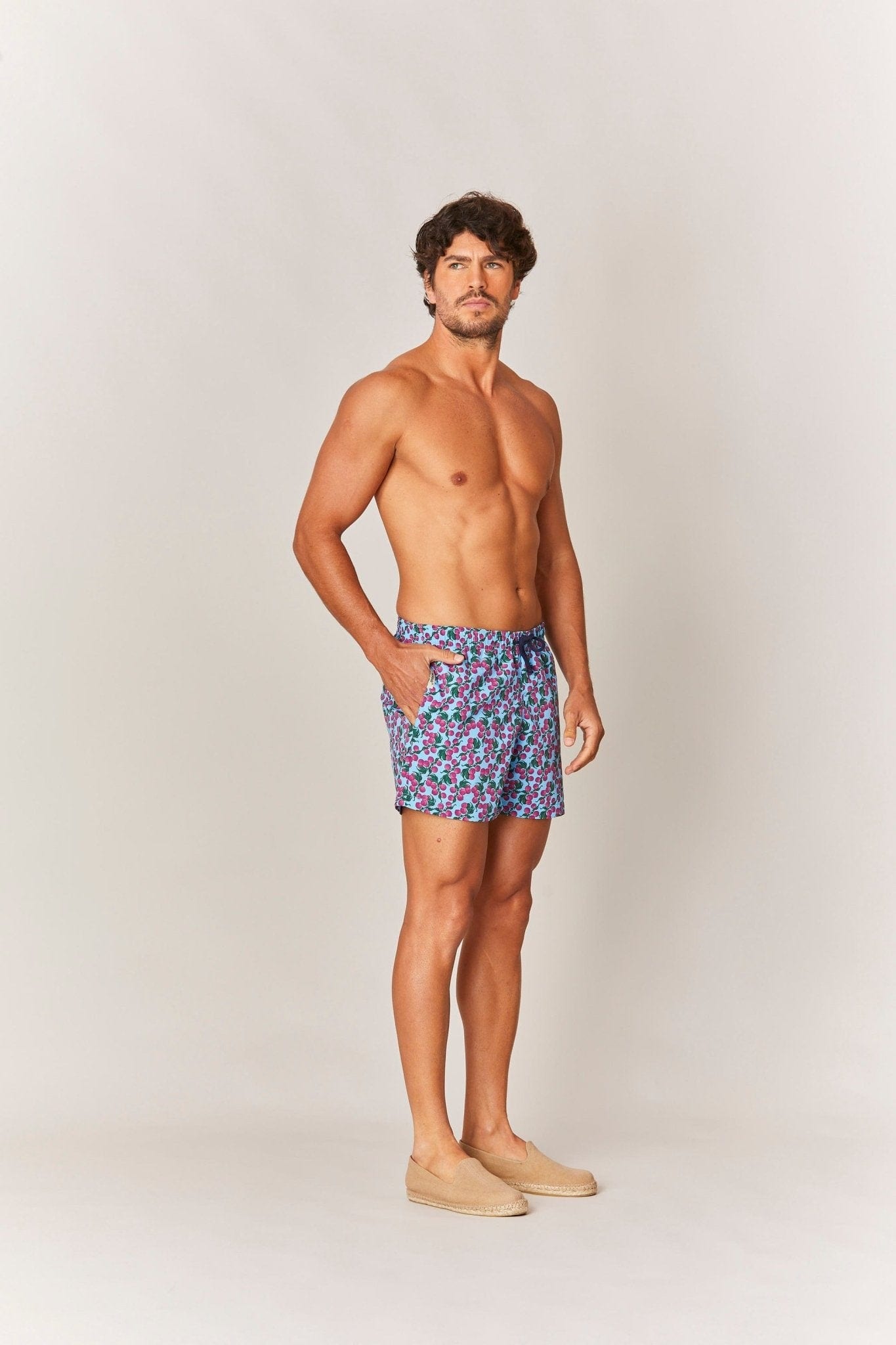 Men's grosevallas swim trunk fuxia - imagen 3