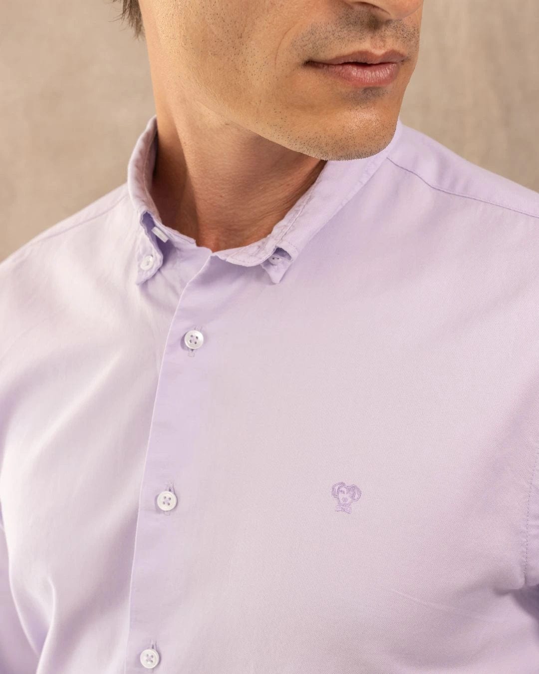 Camisa Antimanchas Oxford Lila - imagen 2
