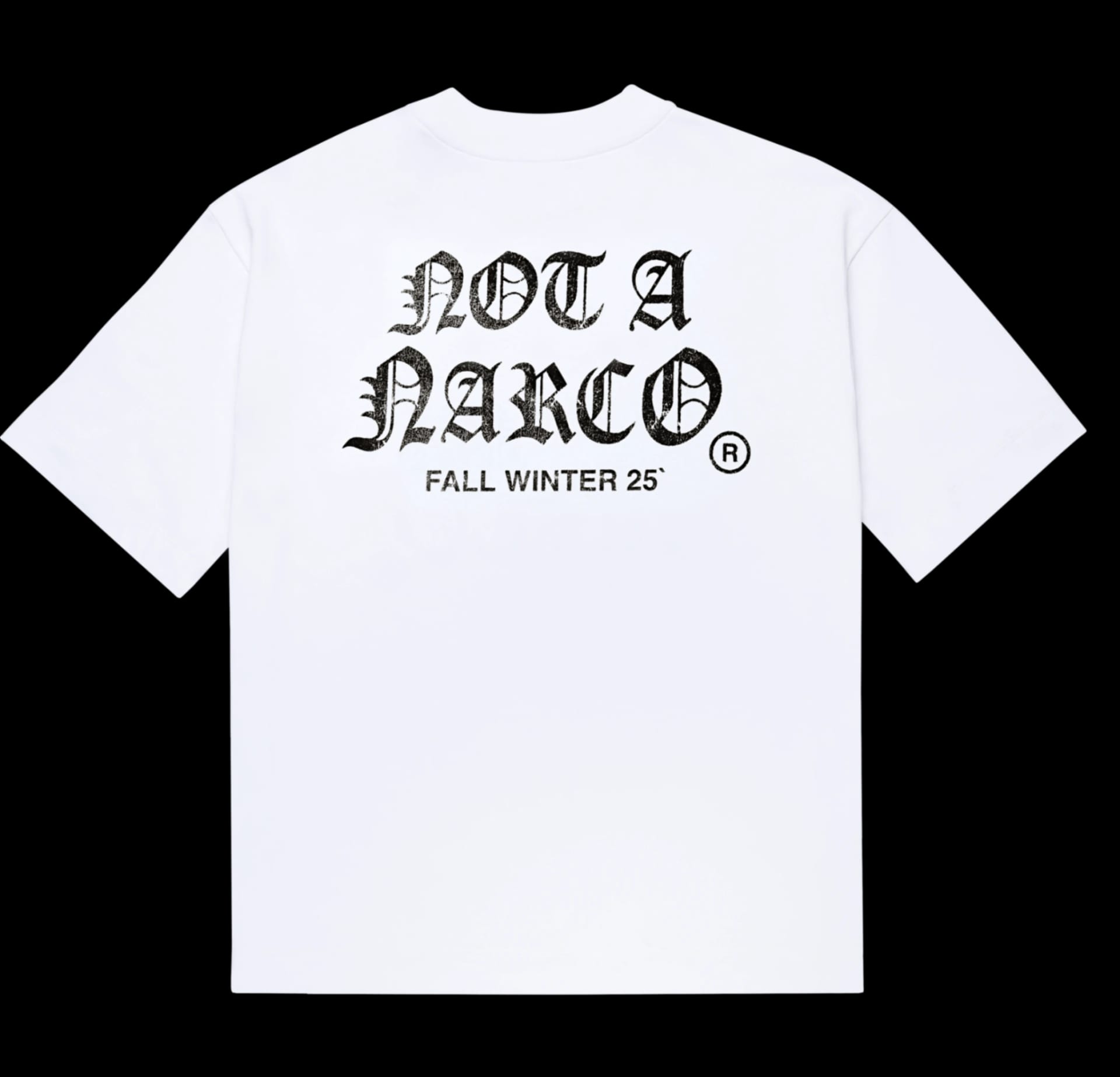 NOT A NARCO FW25 WHITE T-SHIRT - imagen 4