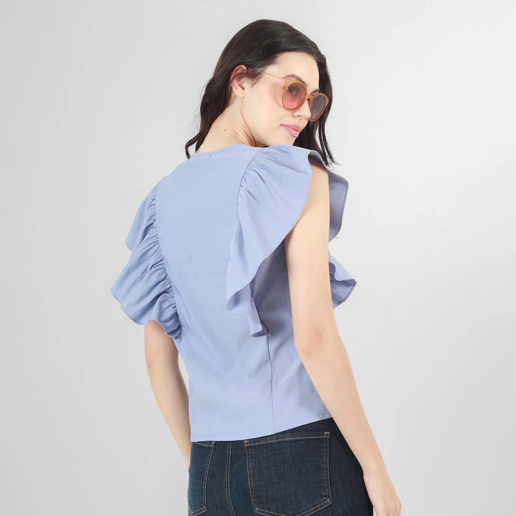 Blusa Cuello Redondo Manga Sisa - imagen 18